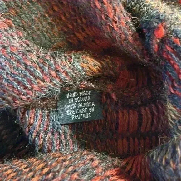 Vintage Intiwara Alpaca Men’s Crewneck Patterned Sweater - Picture 4 of 4